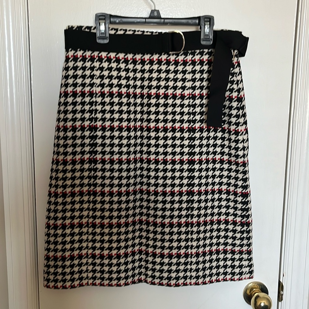 Hugo Boss Plaid Skirt